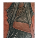 ABSTRAKT 3 - charcoal and chalk 108 x 138 cm.